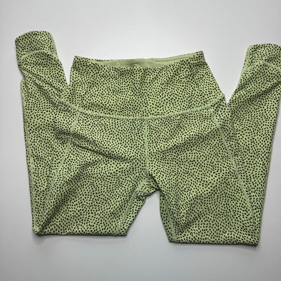 CALIA by Carrie Underwood | Green Confetti Dot Energize Crossover Hem Leggings - Picture 4 of 5